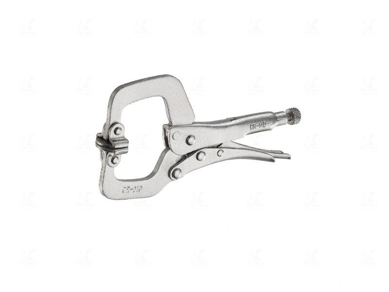 6" Locking C-Clamp with Swivel Pads (European type)